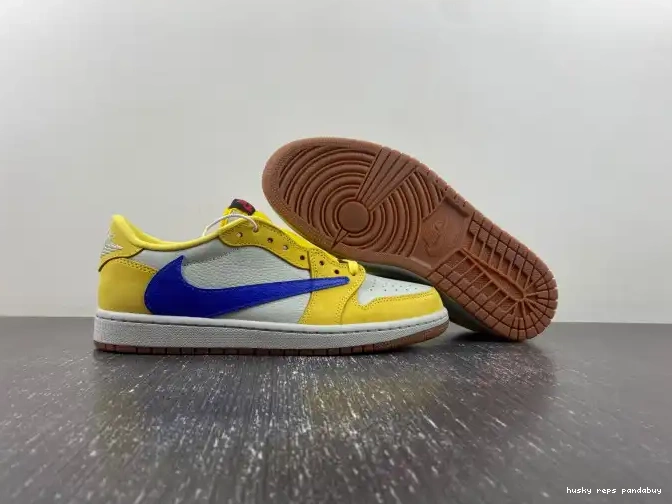 Cheap Husky OG Low Travis Canary 1 DZ4137-700 Air Jordan x Scott 0429